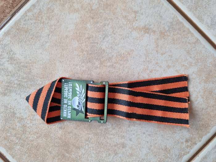 Фотография покупателя товара Деревянный орден на День Победы «Никто не забыт!», 3.5×4 см - Фото 1