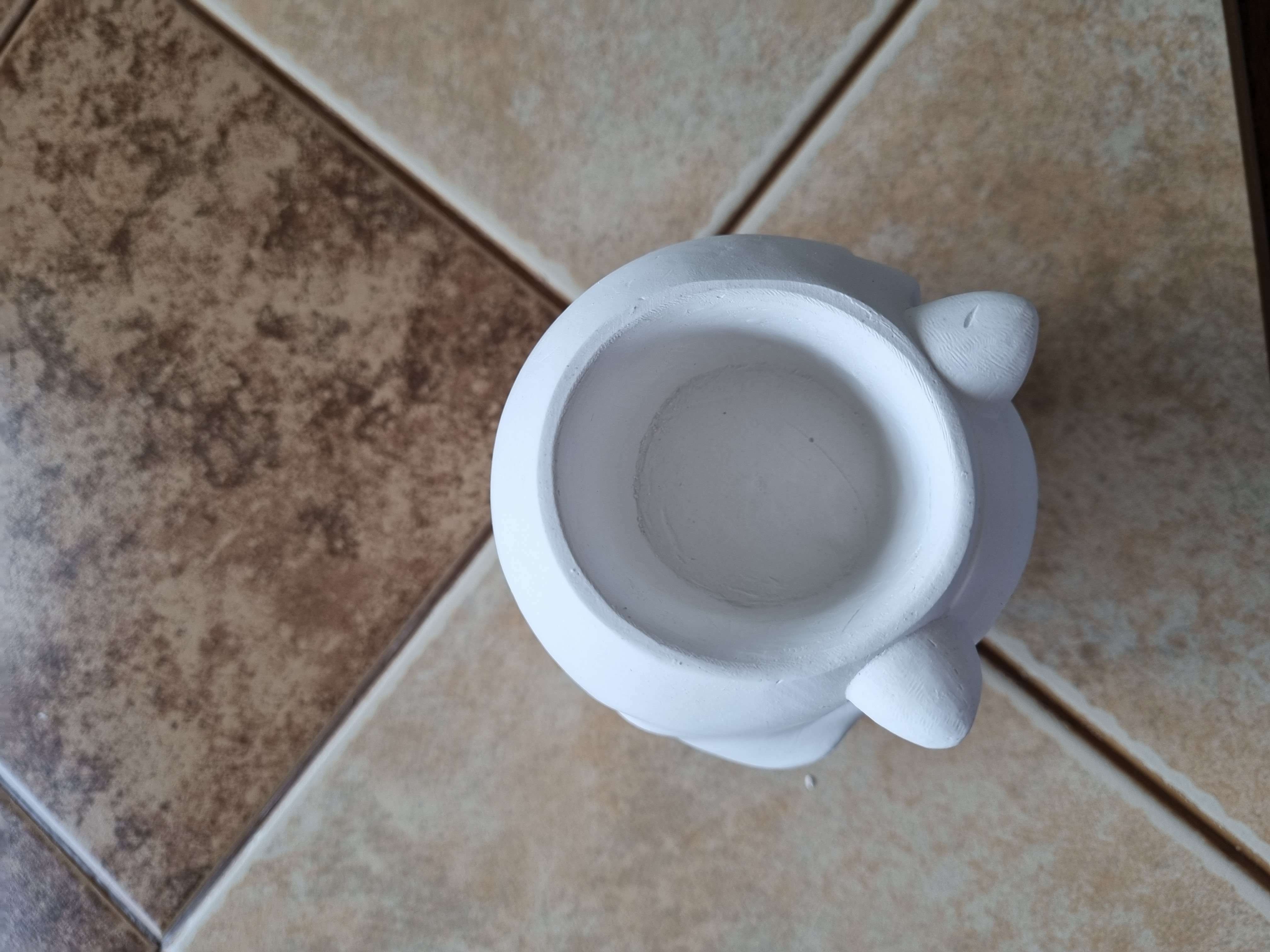 Фотография покупателя товара Декоративное кашпо для цветов «Девушка с ушками», 11×9×7 см, гипс, белое - Фото 8