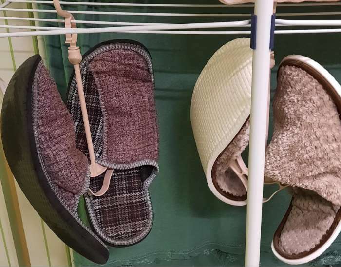 Фотография покупателя товара Сушилка для обуви «Стиль», подвесная, цвет МИКС - Фото 3