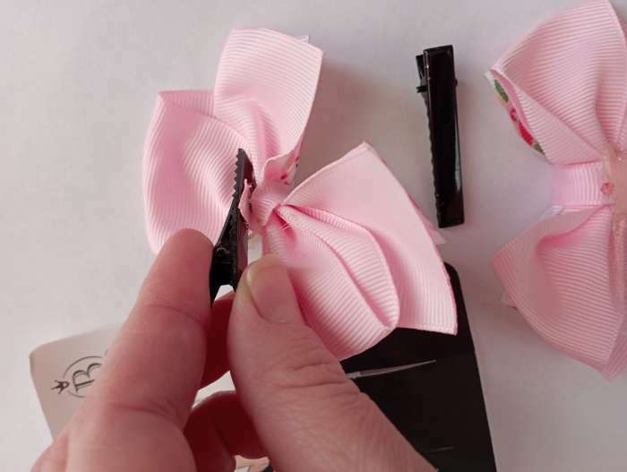 Фотография покупателя товара Зажим для волос "Бантик Клер" (набор 2 шт) фламинго, 4,5 см, розовый - Фото 4