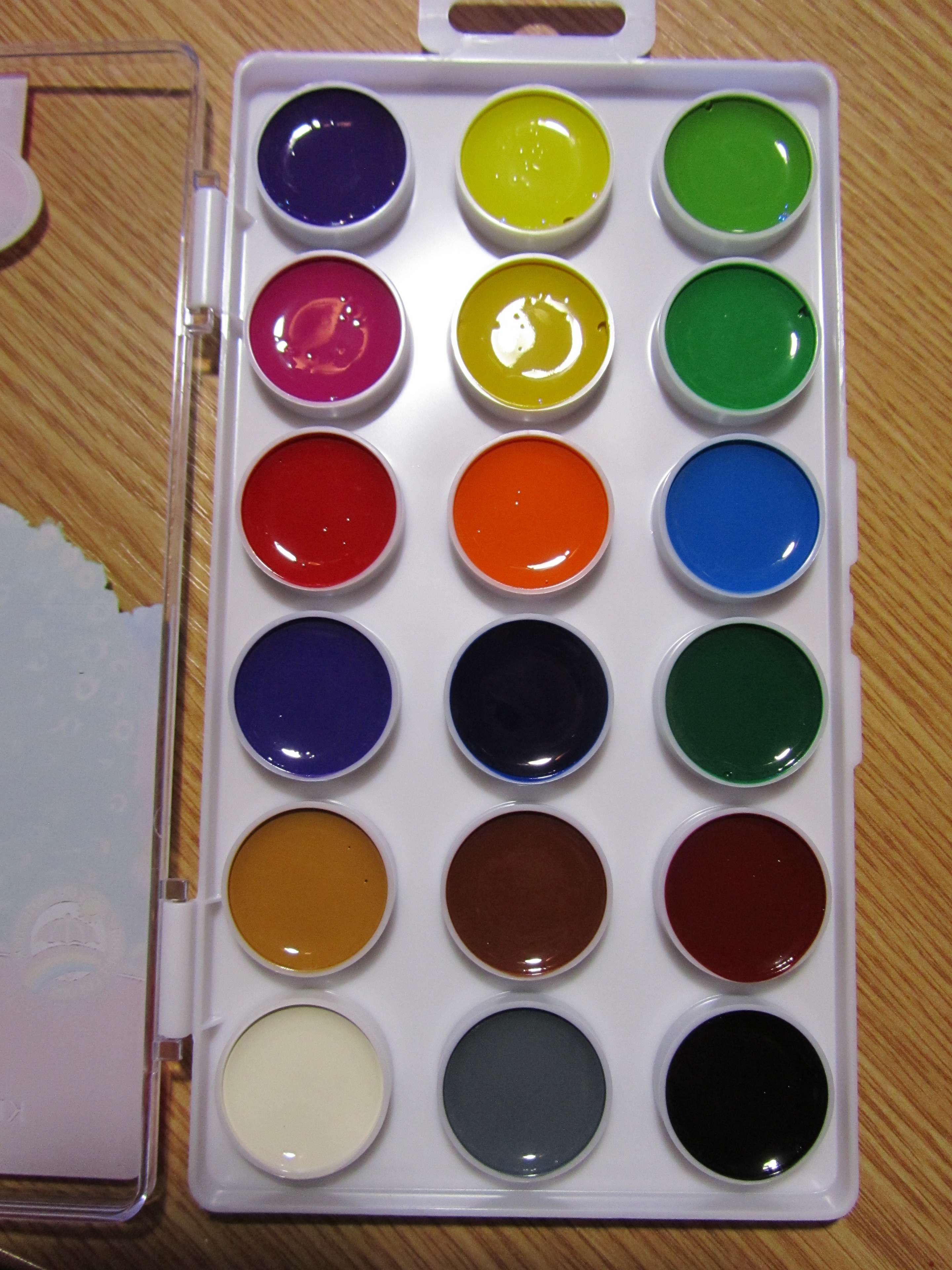 Фотография покупателя товара Акварель 18 цветов ErichKrause ArtBerry, с УФ-защитой, пластик, европодвес, без кисти - Фото 11
