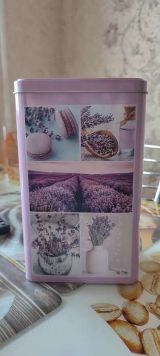 Фотография покупателя товара Банка с крышкой для сыпучих продуктов «Лаванда-3», 2,7 л, 9,5×21,5 см, прямоугольная - Фото 1