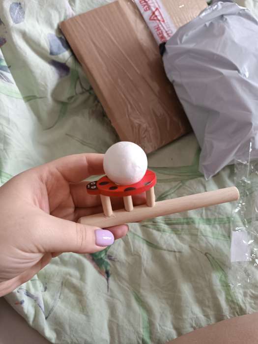 Фотография покупателя товара Игра - тренажёр для дыхания «Весёлые зверята», аэробол, МИКС - Фото 3