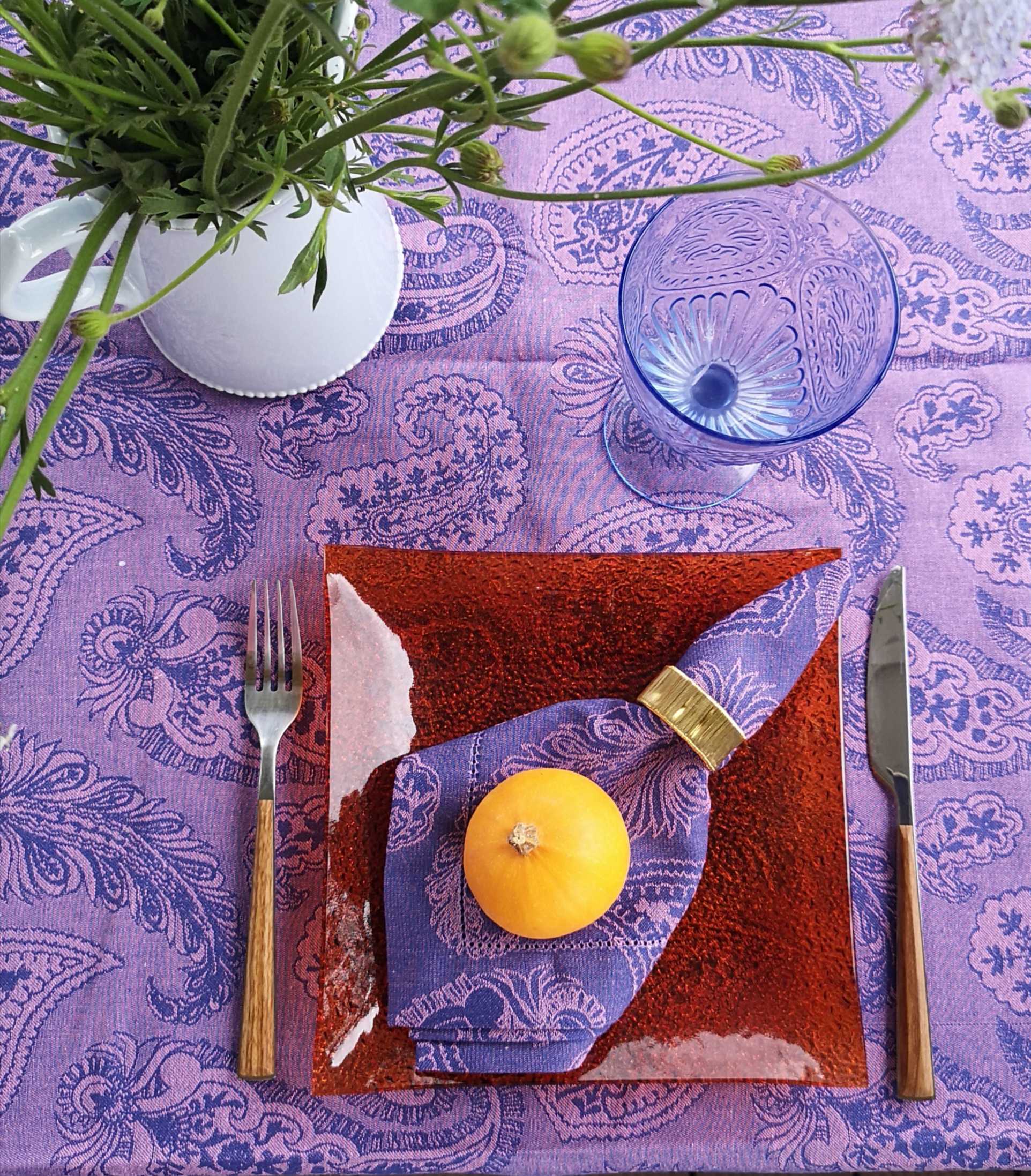 Фотография покупателя товара Тарелка квадратная, 22,5×22,5 см, цвет оранжевый - Фото 1