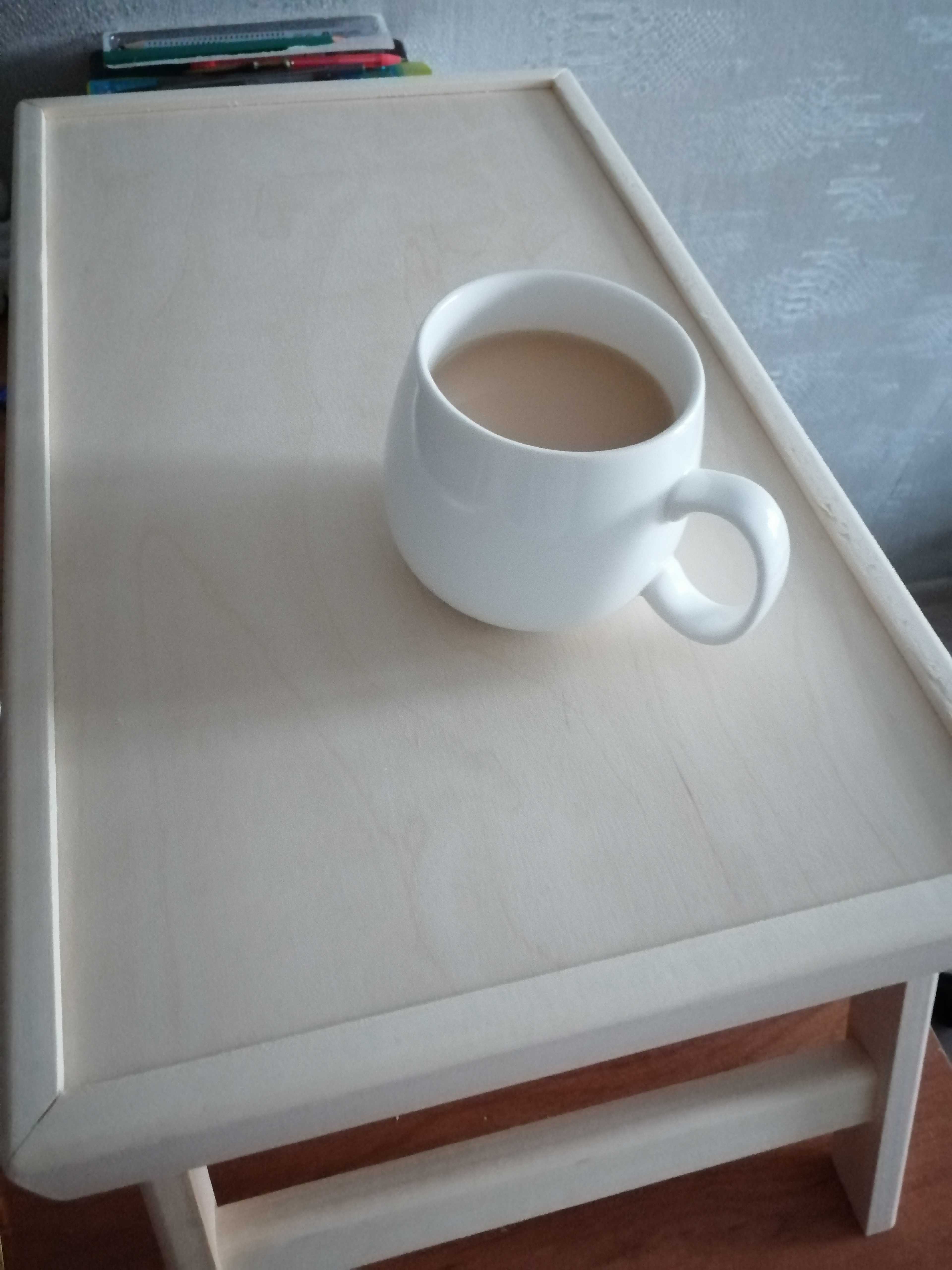 Фотография покупателя товара Столик для завтрака складной, 50×30см, светлый