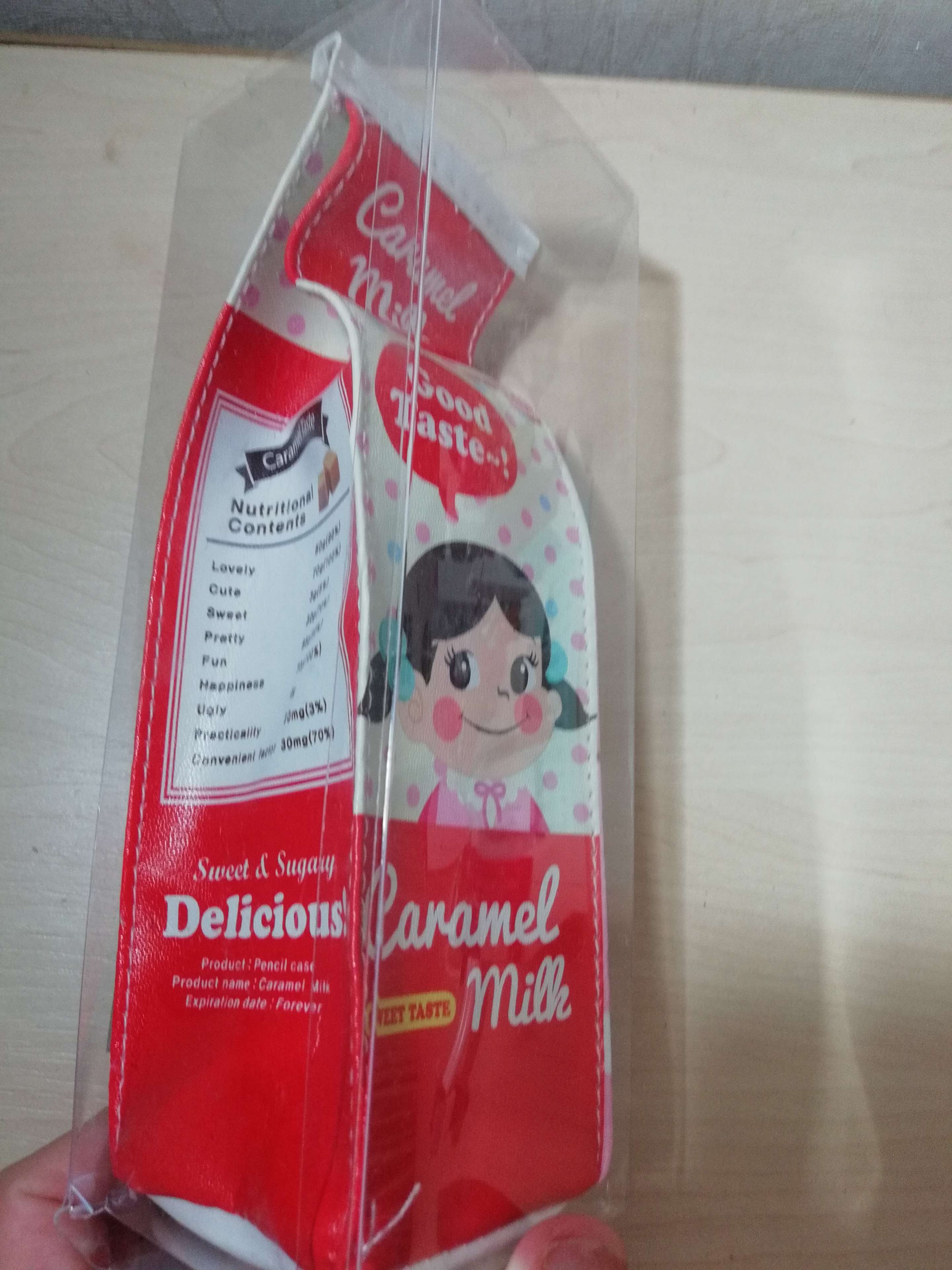 Фотография покупателя товара Пенал школьный «Пакет молока», на молнии, МИКС - Фото 7