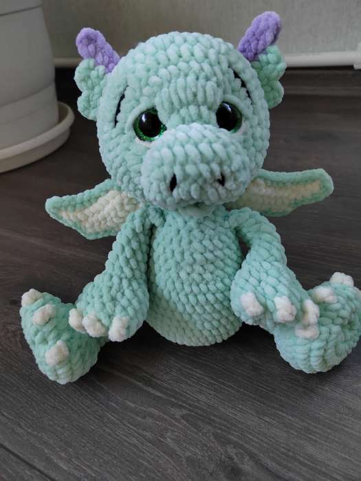 Фотография покупателя товара Плюшевая пряжа для вязания спицами, крючком YarnArt, Dolce,100% микрополиэстер, 120 м/100 г, (753 мята)