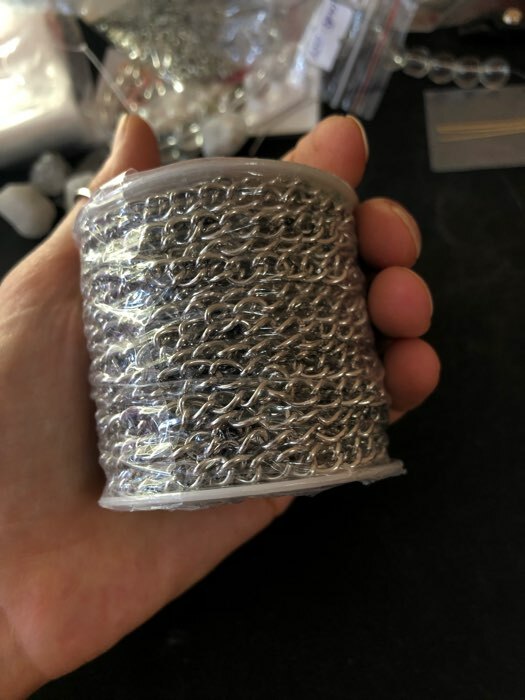 Фотография покупателя товара Цепочка для сумки, железная, 7 × 5 мм, 10 ± 0,5 м, цвет серебряный - Фото 1