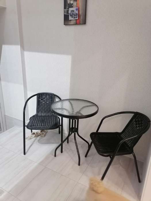 Фотография покупателя товара Набор садовой мебели: стол, 2 стула, коричневый - Фото 6