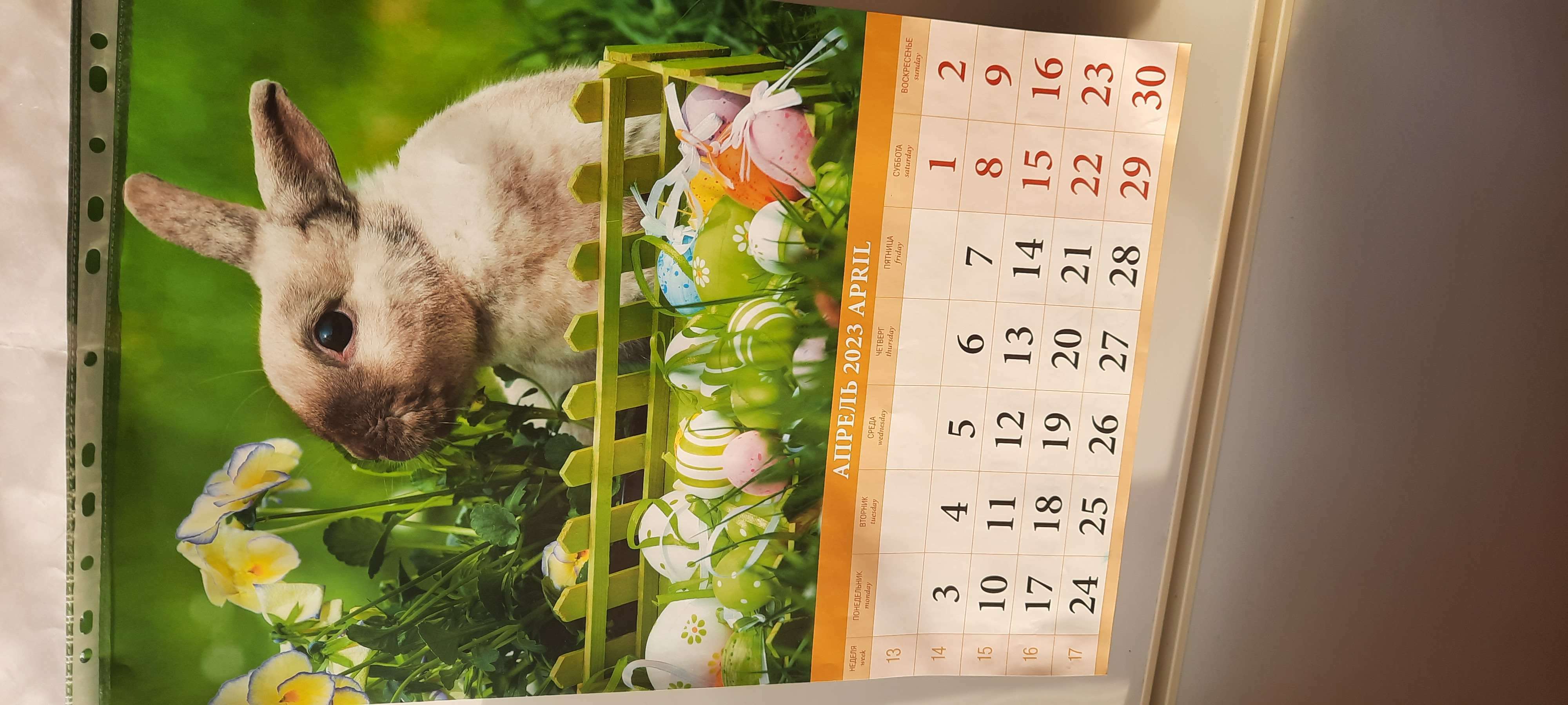 Фотография покупателя товара Календарь перекидной на ригеле "Символ - 1" 2023 год, 32х48см - Фото 1