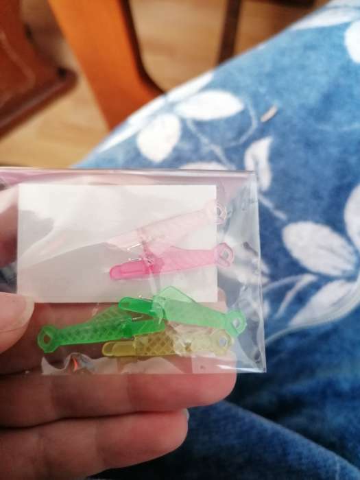 Фотография покупателя товара Нитевдеватель «Хвост рыбки», 3 см, 5 шт., МИКС - Фото 2