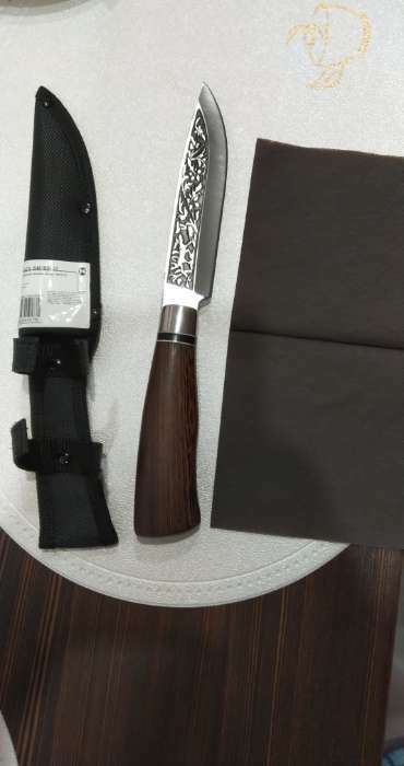 Фотография покупателя товара Нож охотничий «Лес», 27 см, клинок 138 мм/3 мм, рукоять МИКС - Фото 1