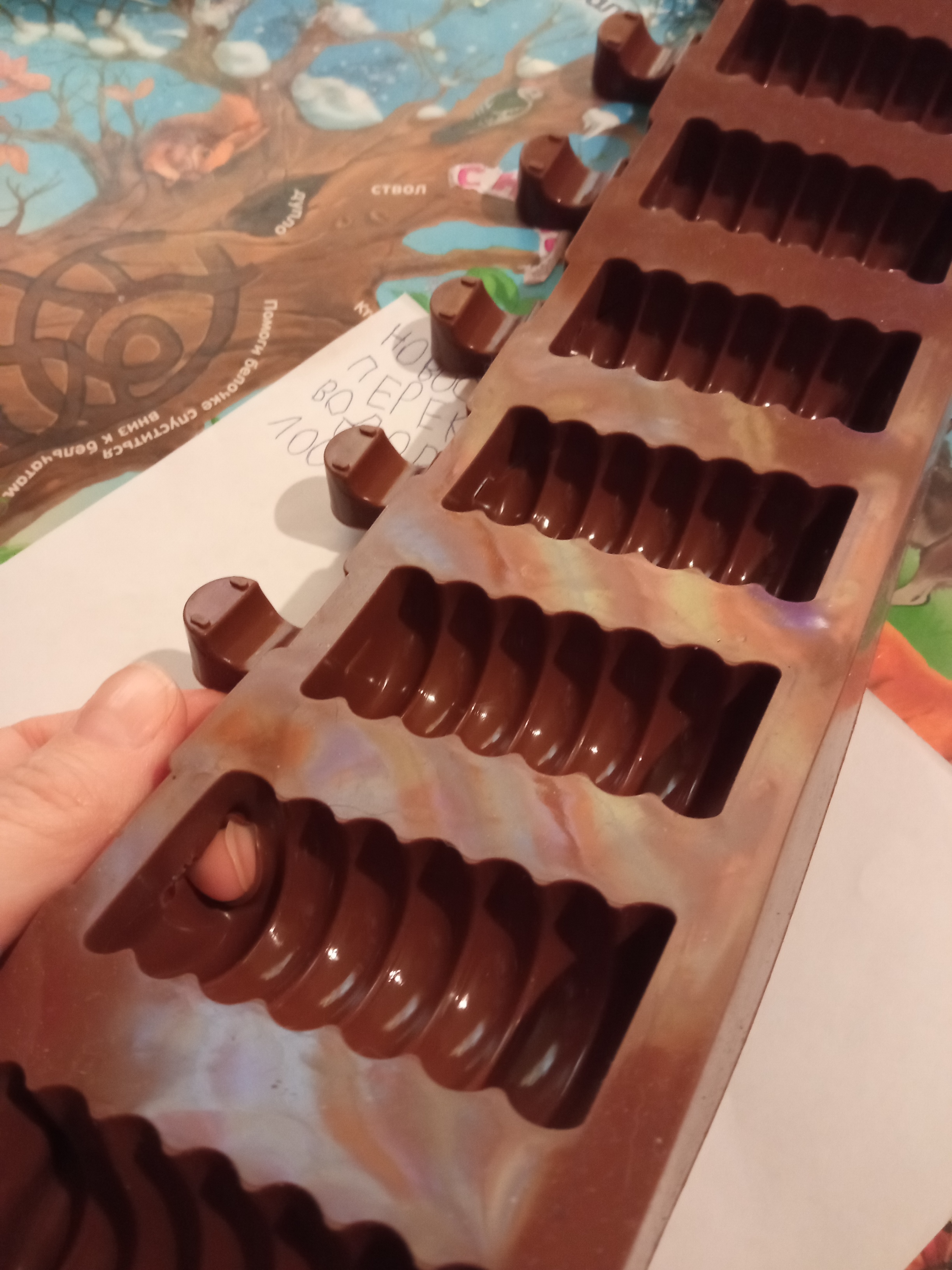 Фотография покупателя товара Форма для мороженого «Моника», силикон, 38×11×2 см, 8 ячеек (6,6×3,4 см), цвет МИКС - Фото 7