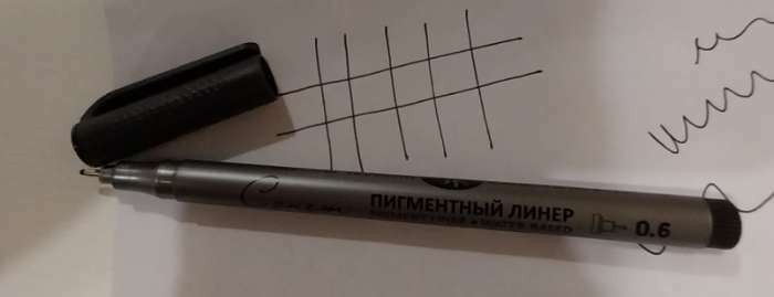 Фотография покупателя товара Ручка капиллярная для черчения ЗХК "Сонет" линер 0.6 мм, чёрный, 2341649