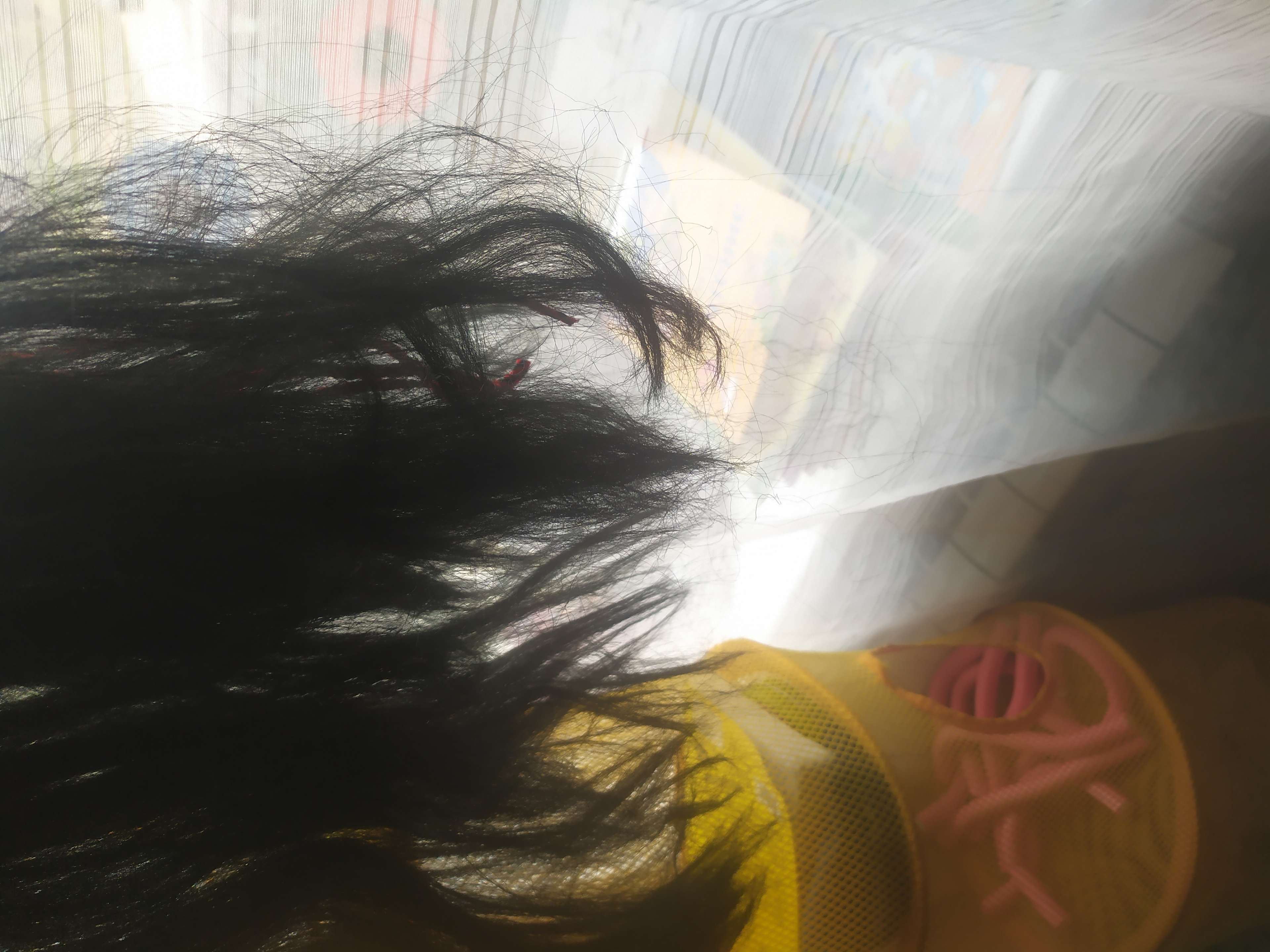 Фотография покупателя товара Карнавальный парик "Косички в причёске", 140 г, цвет чёрный - Фото 1