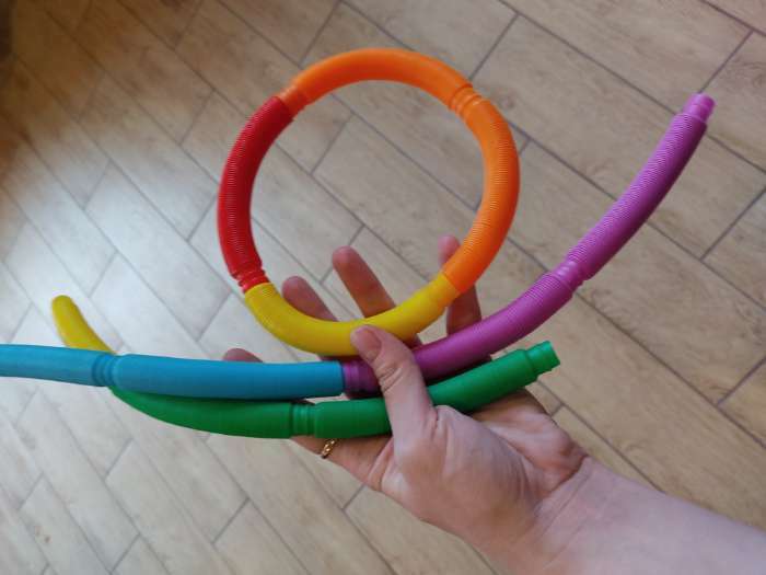 Фотография покупателя товара Игрушка-антистресс Pop Tubes, набор 12 шт., цвета МИКС - Фото 1