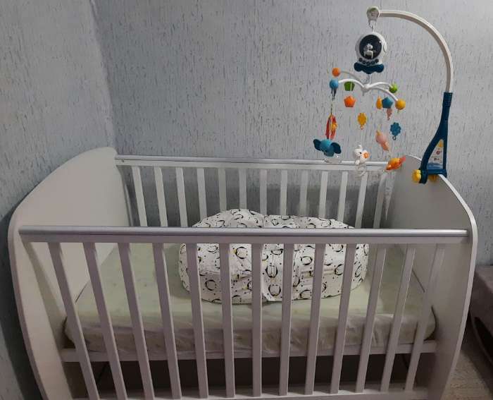 Фотография покупателя товара Детская кроватка Polini kids French 710, Amis, с ящиком, цвет белый - Фото 2