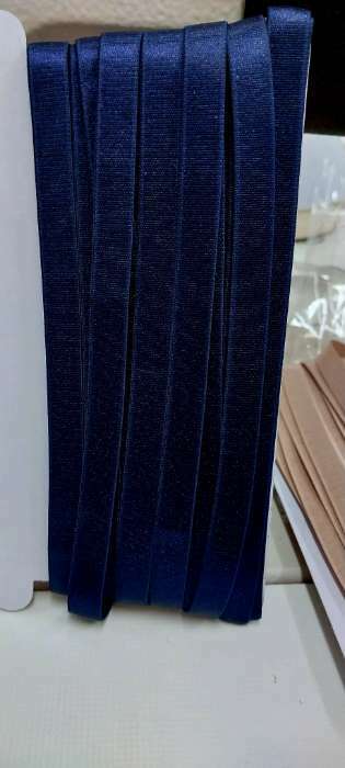 Фотография покупателя товара Резинка для бретелей, блестящая, 10 мм, 10 ± 0,5 м, цвет тёмно-синий - Фото 15
