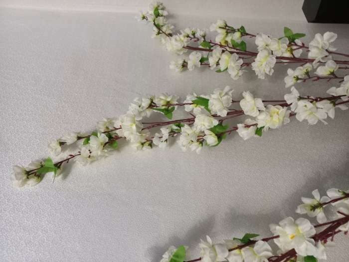 Фотография покупателя товара Цветы искусственные "Сакура нежность" 105 см, белый