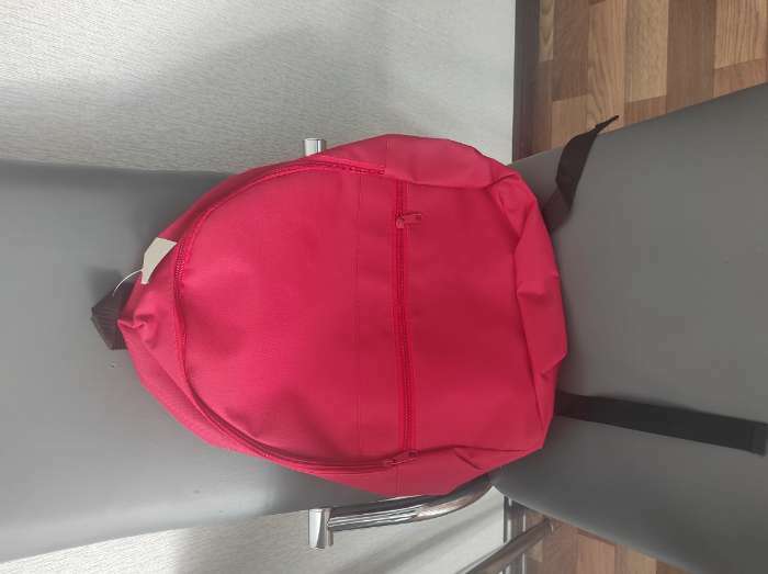 Фотография покупателя товара Рюкзак на молнии, наружный карман, цвет красный - Фото 2