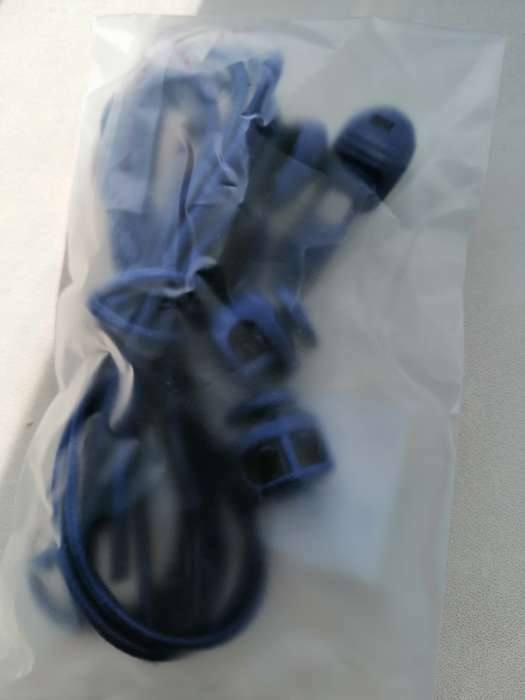 Фотография покупателя товара Шнурки для обуви, эластичные, с фиксатором, d = 3 мм, 100 см, пара, цвет голубой неоновый - Фото 6