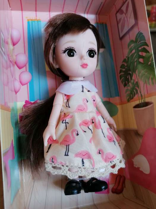 Фотография покупателя товара Кукла модная «Паола» в платье, МИКС - Фото 7