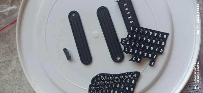 Фотография покупателя товара Брелок для ключей TORSO с номером телефона, пластиковый, черный - Фото 4
