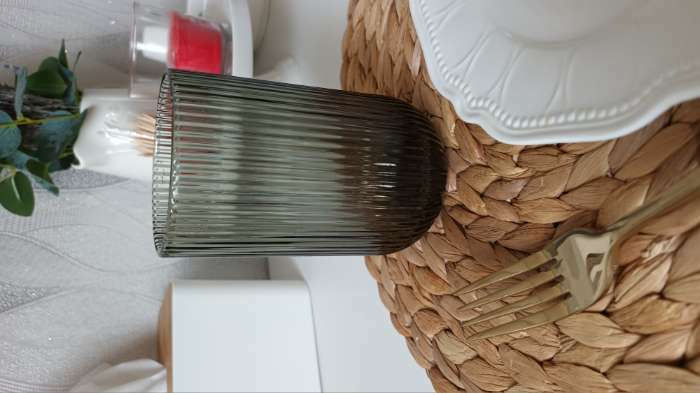 Фотография покупателя товара Стакан стеклянный Magistro «Грани», 400 мл, 8×13 см, цвет сиреневый - Фото 4