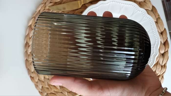 Фотография покупателя товара Стакан стеклянный Magistro «Грани», 400 мл, 8×13 см, цвет графит - Фото 1