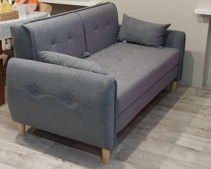 Фотография покупателя товара Диван - кровать «Анита», c подлокотниками, спальное место 1380×1980 мм, цвет синий ТД- 372 - Фото 1