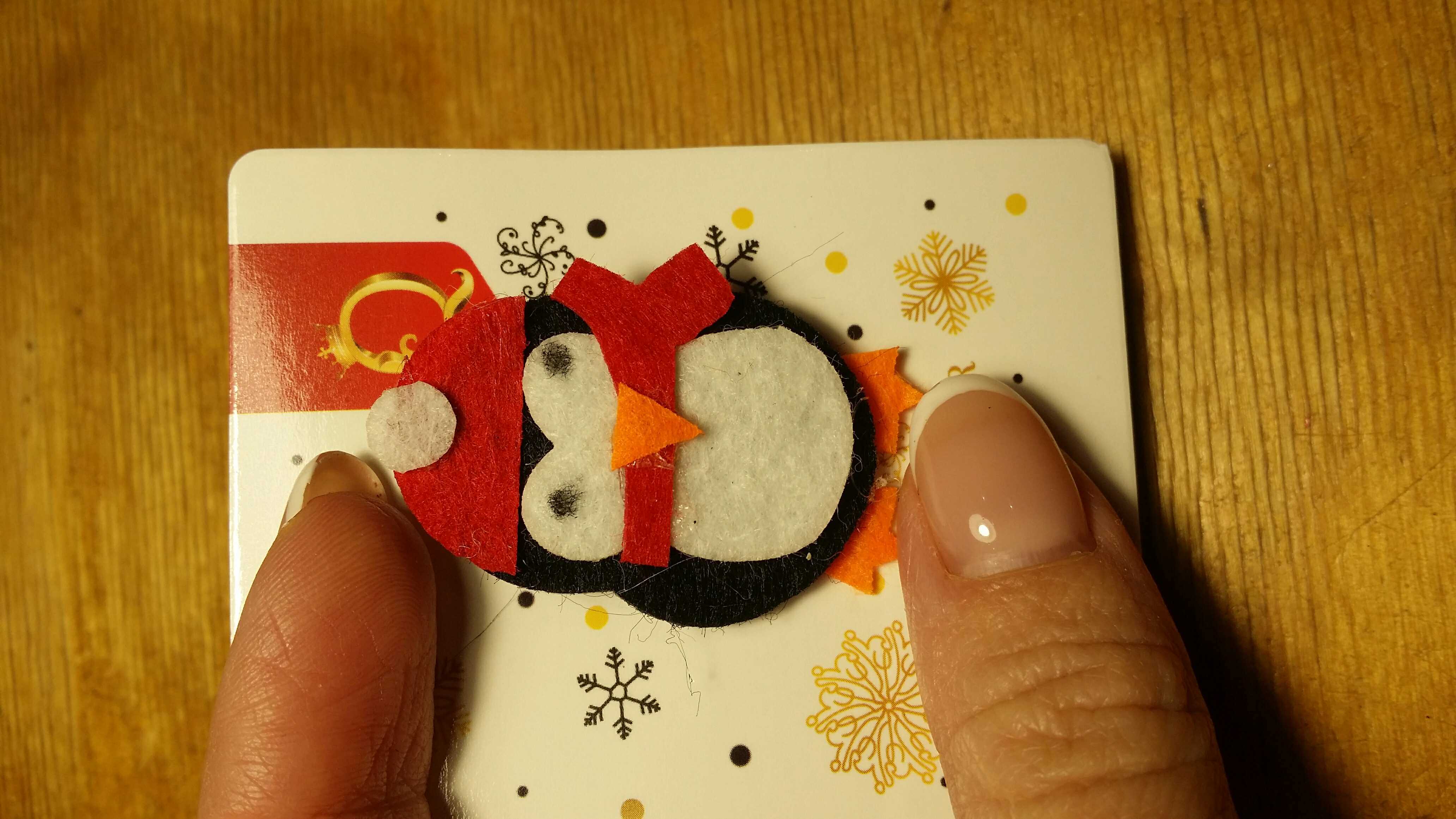 Фотография покупателя товара Брошь "Новогодняя сказка" пингвиненок, цветная - Фото 1