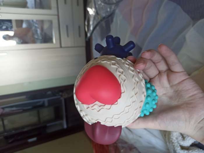 Фотография покупателя товара Развивающий тактильный мячик-сортер 2 в 1, с пищалкой, 5 шт, Крошка Я - Фото 3