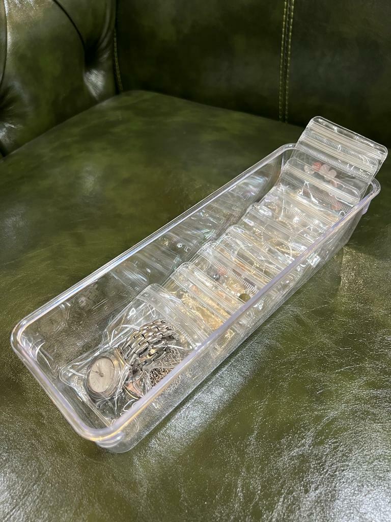 Фотография покупателя товара Органайзер для хранения украшений антиокислительный, 23×7,5×5,5 см, 10 пакетов, цвет прозрачный - Фото 1