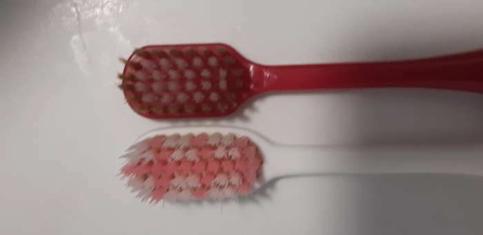 Фотография покупателя товара Зубная щетка с широкой чистящей головкой и супертонкими щетинками, японский стиль, микс - Фото 3
