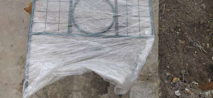 Фотография покупателя товара Шпалера, 210 × 50 × 1 см, металл, зелёная, «Узорная»