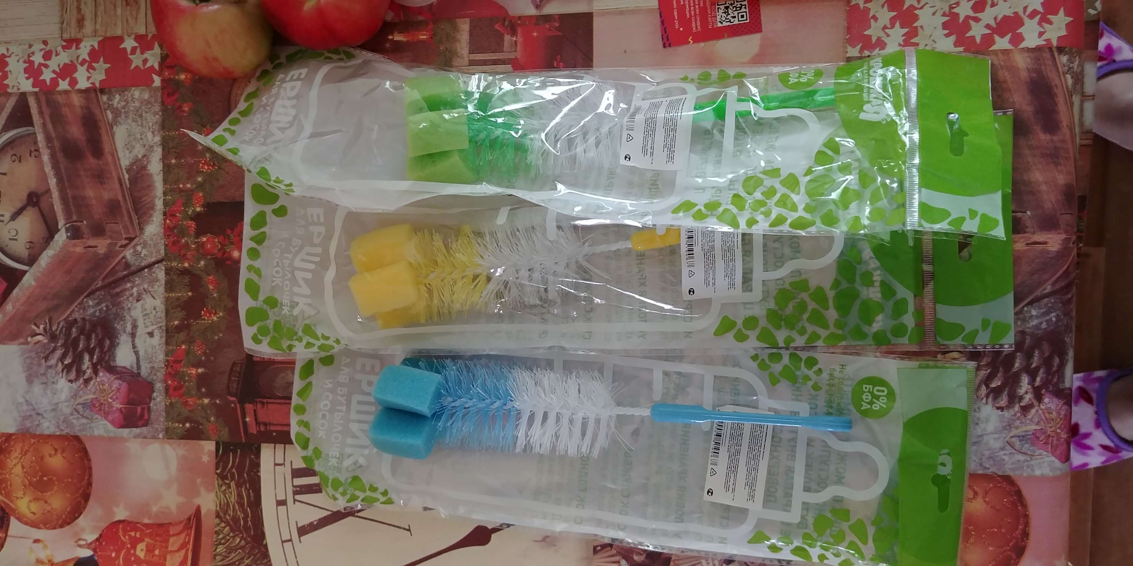 Фотография покупателя товара Набор ёршиков для бутылочек и сосок, цвета МИКС