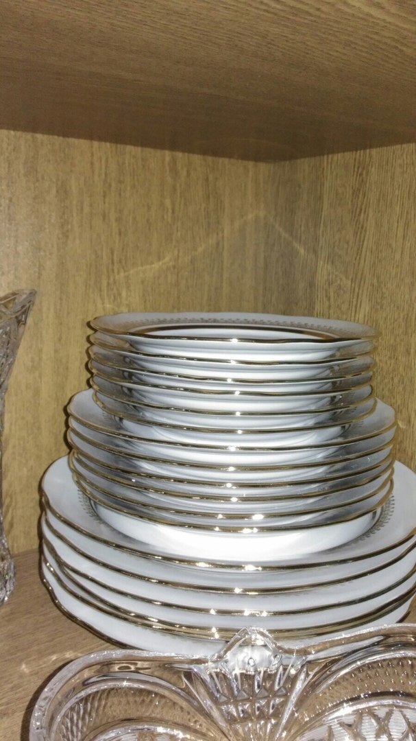 Фотография покупателя товара Набор тарелок с вырезным краем «Классические», 18 предметов - Фото 1