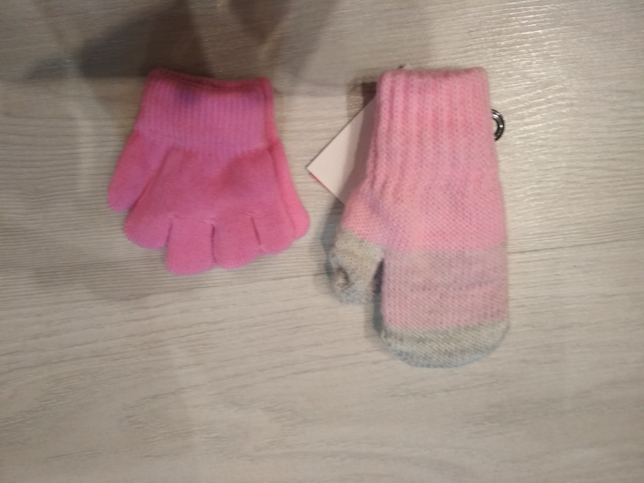 Фотография покупателя товара Перчатки одинарные детские, размер 10, цвет розовый 6с177/2_М - Фото 1