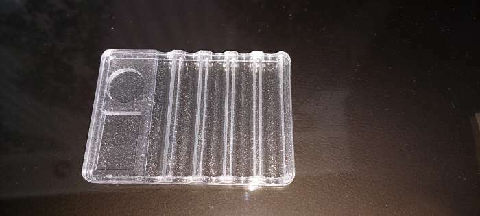 Фотография покупателя товара Подставка для маникюрных кистей, 5 секций, с палитрой, 10 × 7 см, цвет МИКС - Фото 1