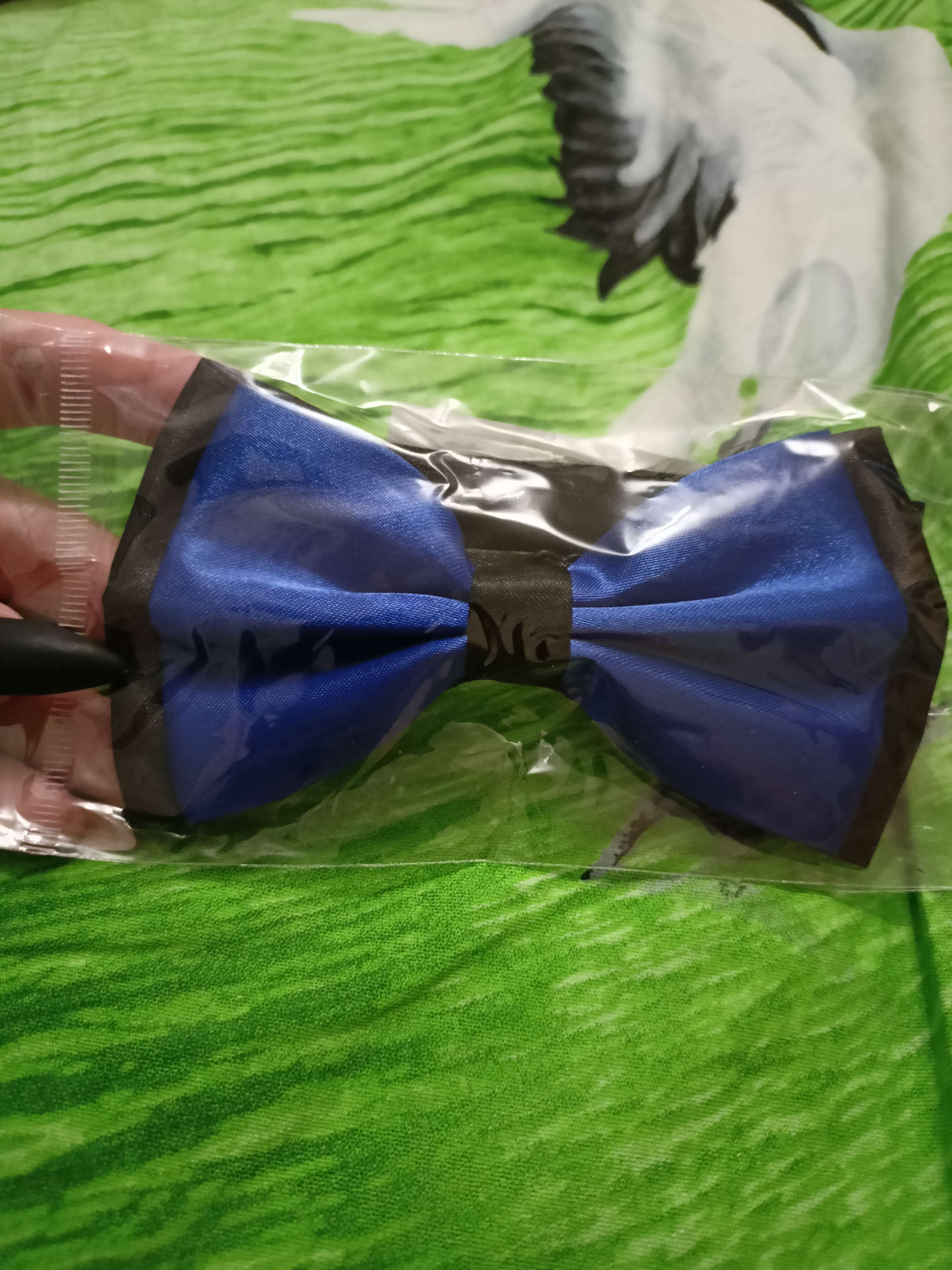 Фотография покупателя товара Карнавальная бабочка, цвет синий - Фото 1