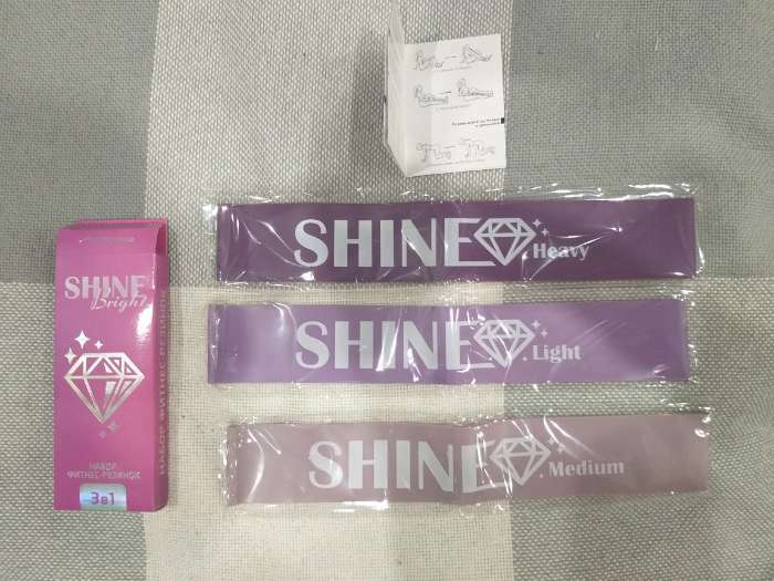 Фотография покупателя товара Набор фитнес-резинок ONLYTOP Shine: нагрузка 10, 14, 22 кг, 3 шт., 30×5 см - Фото 3