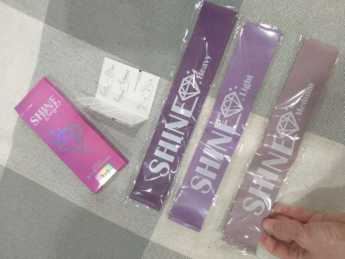 Фотография покупателя товара Набор фитнес-резинок ONLYTOP Shine: нагрузка 10, 14, 22 кг, 3 шт., 30×5 см - Фото 2