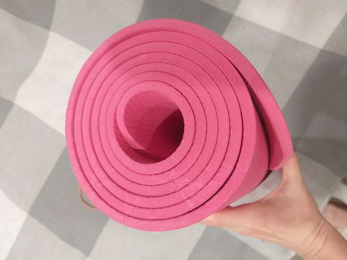 Фотография покупателя товара Коврик для йоги Sangh Sun, 183х61х0,6 см, цвет розовый - Фото 6