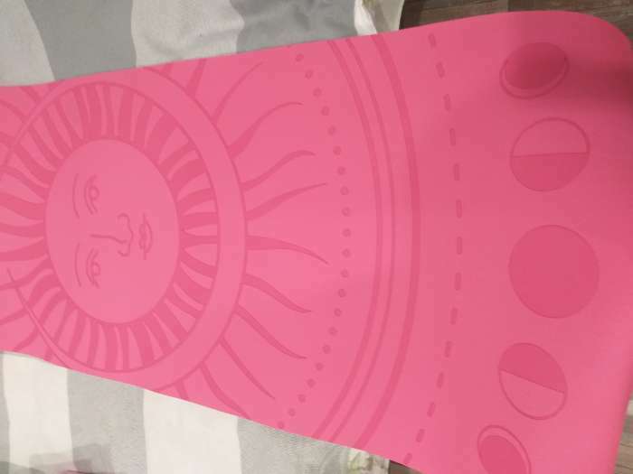 Фотография покупателя товара Коврик для йоги Sangh Sun, 183х61х0,6 см, цвет розовый