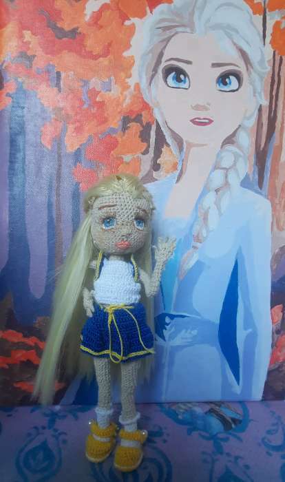Фотография покупателя товара Волосы - тресс для кукол «Прямые» длина волос: 15 см, ширина:100 см, цвет № 613 - Фото 5