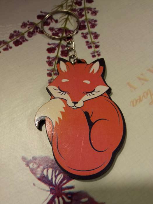 Фотография покупателя товара Брелок для ключей деревянный «Крутая утка», 3.8×6 см - Фото 12