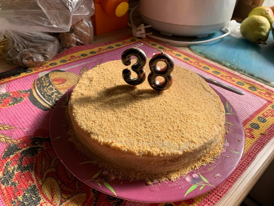 Фотография покупателя товара Свеча в торт "Черный мрамор", цифра "8", 5,5 см - Фото 39
