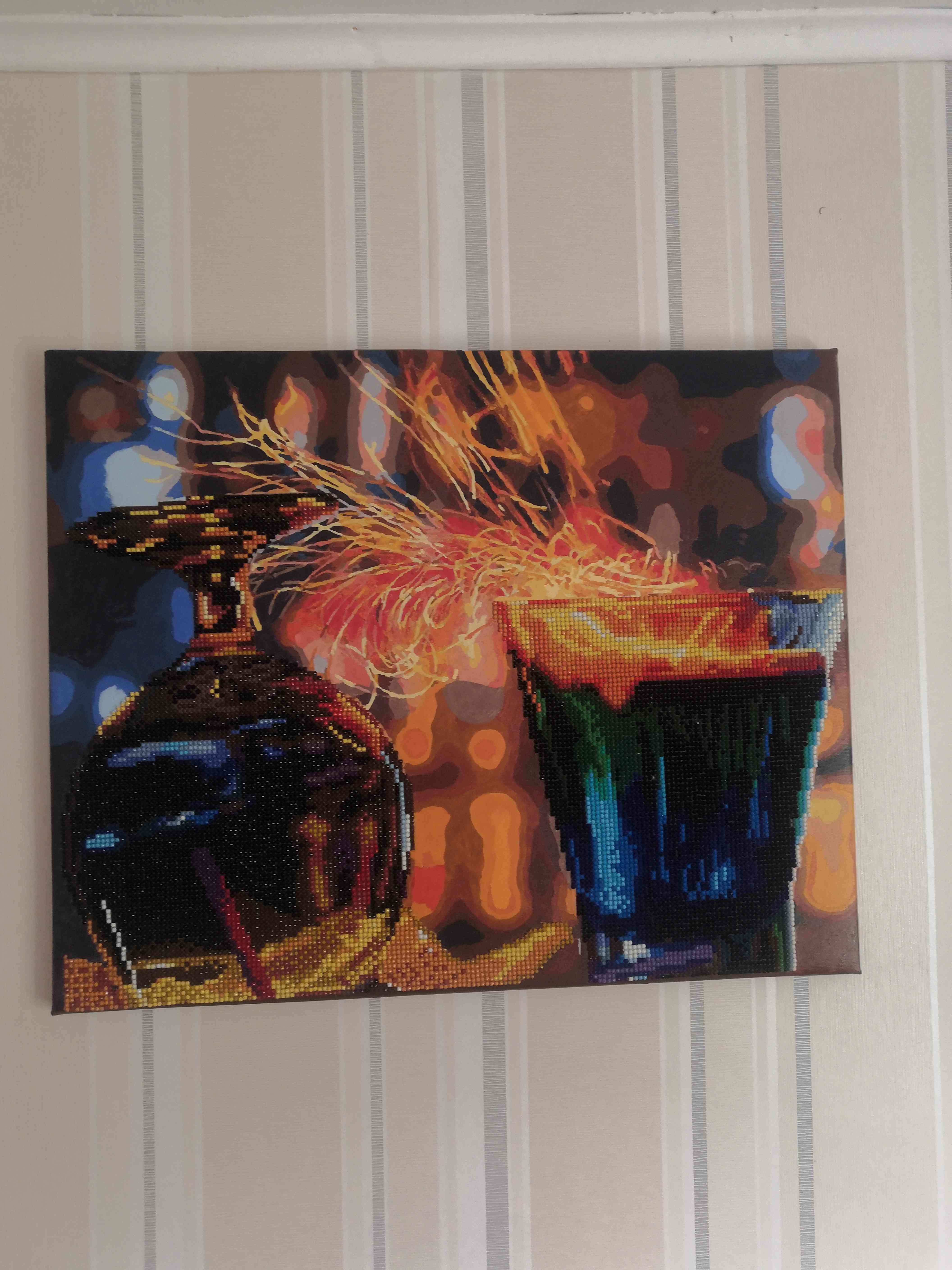 Фотография покупателя товара Алмазная картина-раскраска "Огненные коктейли" - Фото 3