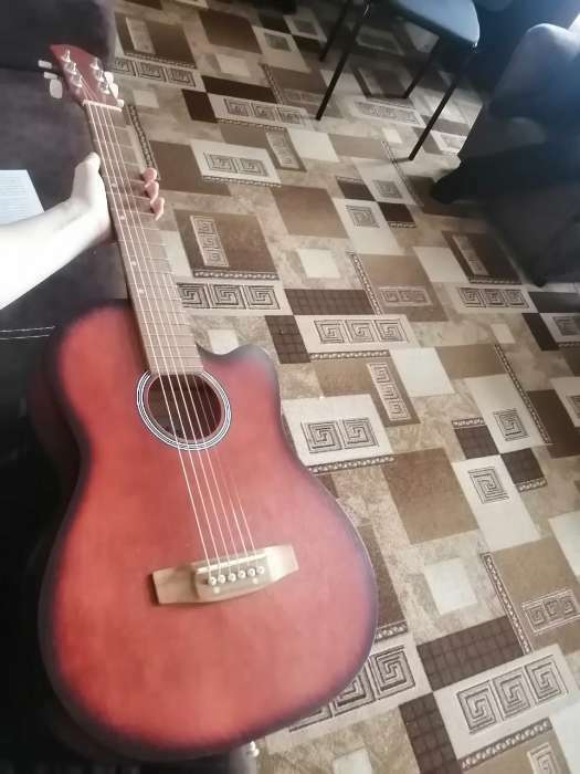 Фотография покупателя товара Акустическая гитара 6 струнная н-32,  менз.650мм, роговая - Фото 1