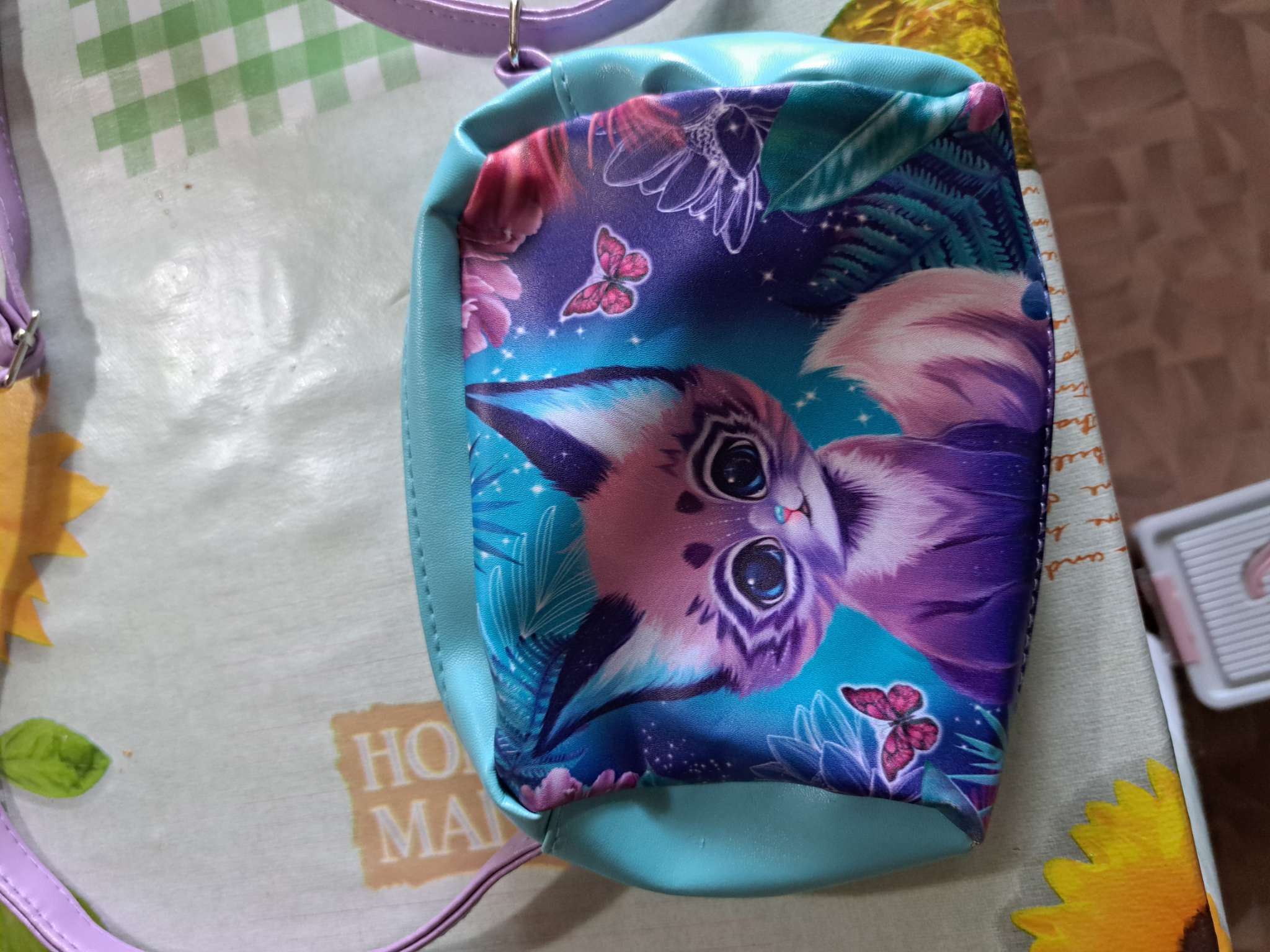 Фотография покупателя товара Сумка детская для девочки «Котик в джунглях» - Фото 1